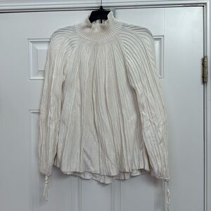 Chicos ivory ribbed sweater